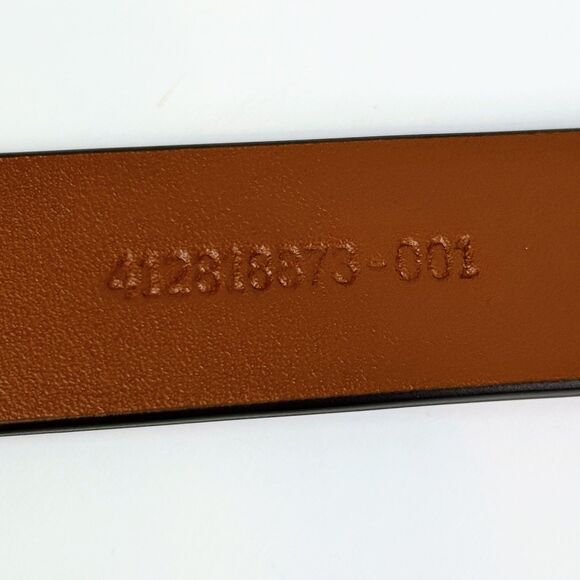 NWOT Ralph Lauren Leather Belt Woven 0-Ring Loop and Knot Boho Brown Tan sz M - Picture 8 of 9